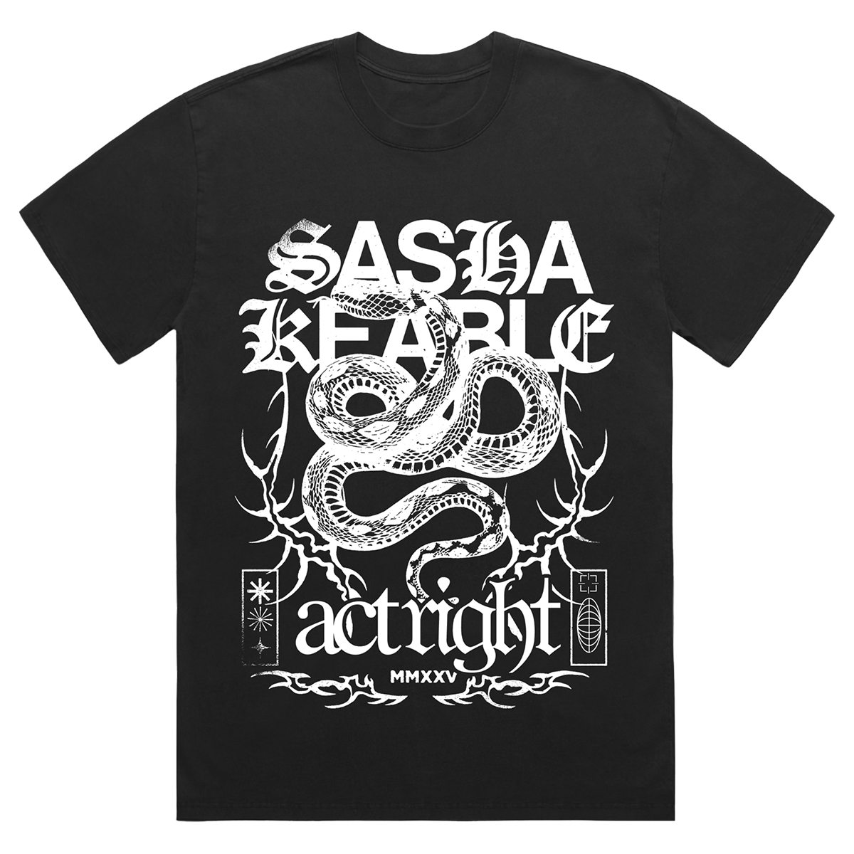 Snake Tour Tee (Black) – Sasha Keable